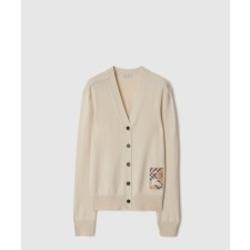 [BURBERRY-버버리]체크 라벨 울 카디건 81026901