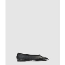 [MCQUEEN-알렉산더맥퀸]스무스 램스킨 비즈 플랫 슈즈 30125F