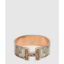 [HERMES-에르메스]Clic Clac H Les Leopards 팔찌