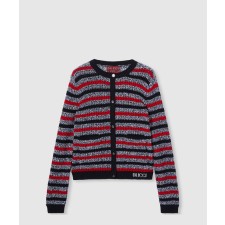 [GUCCI-구찌]인타르시아 스트라이프 코튼 가디건 835983