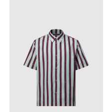 [LOUIS VUITTON-루이비통]스트라이프드 쇼트 슬리브드 셔츠 1AHVWE