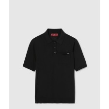 [GUCCI-구찌]인타르시아 파인 울 니트 폴로 탑 824124