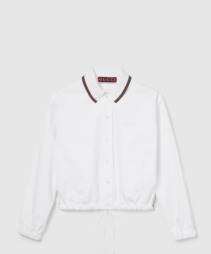 [GUCCI-구찌]드로우스트링 코튼 포플린 셔츠 826598